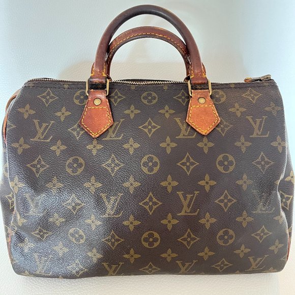 AUTHENTIC VINTAGE LOUIS VUITTON SPEEDY 30 HAND BAG PURSE SATCHEL - Picture 1 of 8